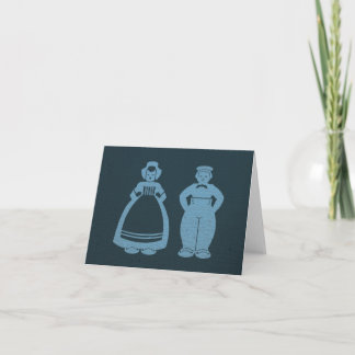 Cartão Notecard Azul Delft