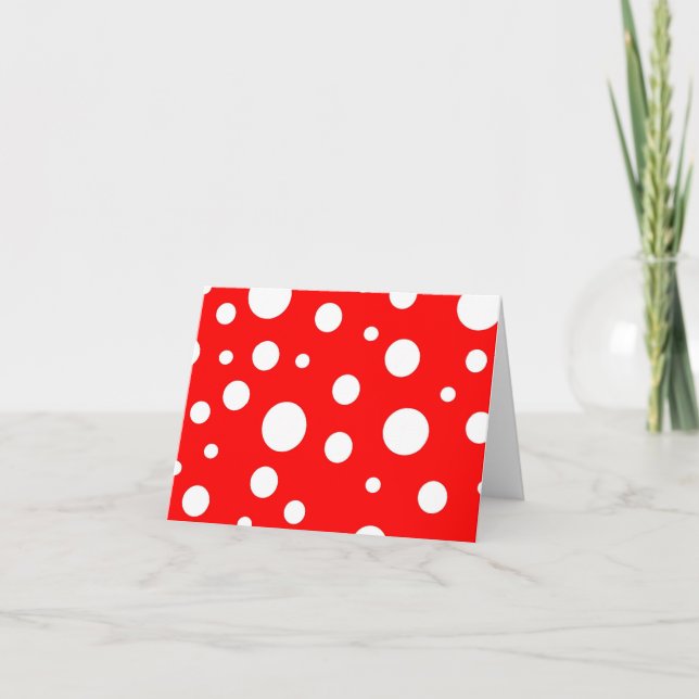 Cartão Notecard bolinhas (Frente)