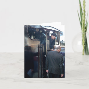 Cartão Notecard: Carregado do Comboio a Vapor