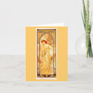 Cartão Notecard-Classic/Vintage-Mucha 5