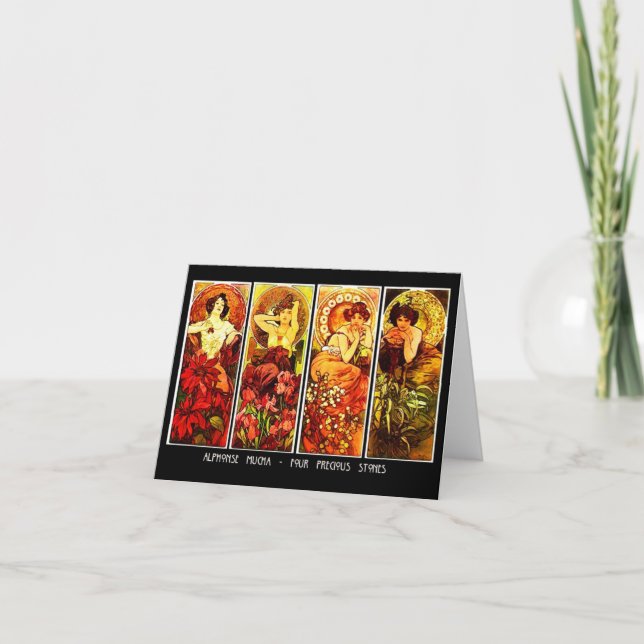 Cartão Notecard-Clássico/Vintage-Mucha 13 (Frente)