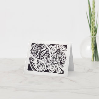 Cartão Notecard com design