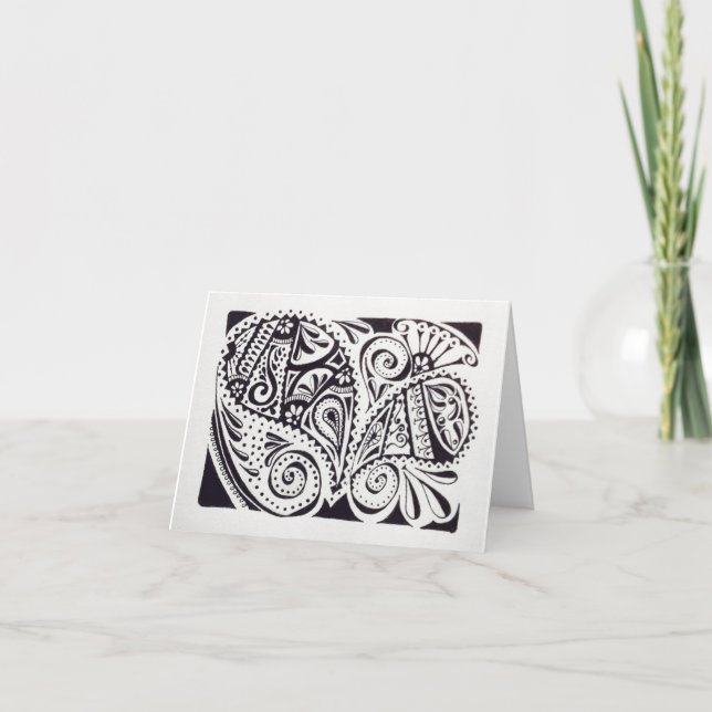 Cartão Notecard com design (Frente)