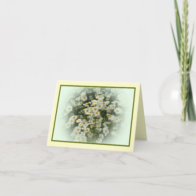 Cartão Notecard com impressão floral (Frente)