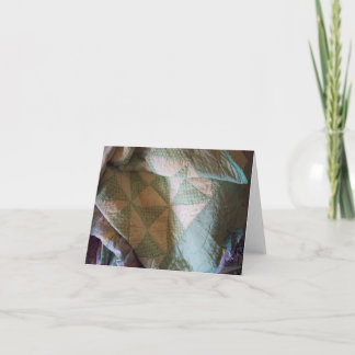 Cartão Notecard da edredão do pinwheel do vintage