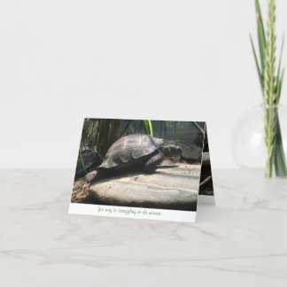 Cartão notecard da tartaruga do bebê (incentivo)