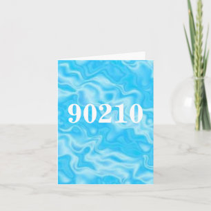 Cartão notecard de 90210 códigos postais