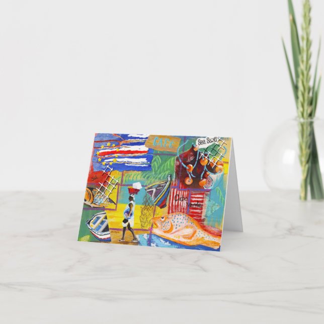 Cartão Notecard de Cabo Verde (Frente)