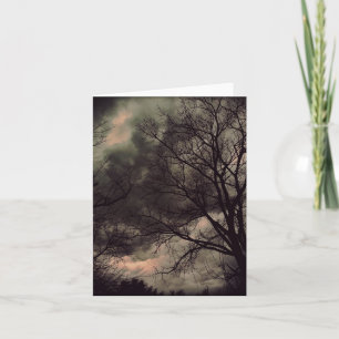 Cartão Notecard de Tempestade de inverno