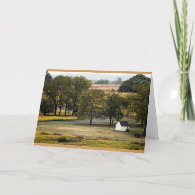 Cartão Notecard de terra firme (Frente)
