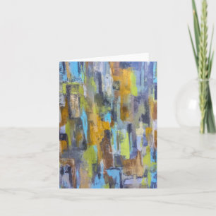 Cartão Notecard de Vazio de Chuva de outono