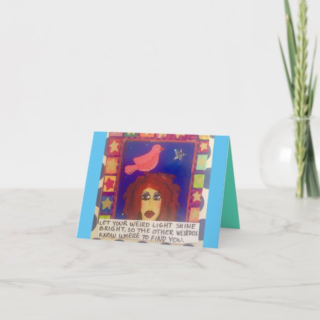 CARTÃO NOTECARD DEIXE SEU FLUXO DE LUZ ESTRANHO (Frente)