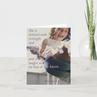 Cartão Notecard do 31:25 dos provérbio