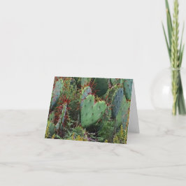 Cartão notecard do cacto do amor