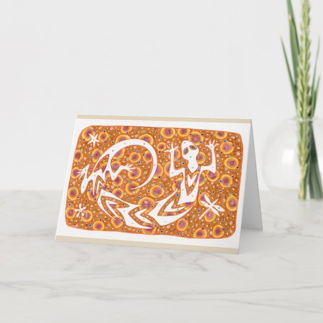 Cartão "Notecard do espírito afortunado" (Frente)