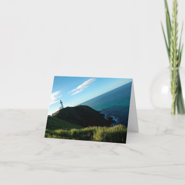 Cartão ~ Notecard do farol da baía de Byron (Frente)