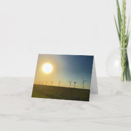 Cartão notecard do por do sol de texas