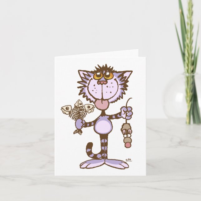 Cartão Notecard do show de amor de Kitty Cat (Frente)