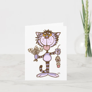Cartão Notecard do show de amor de Kitty Cat