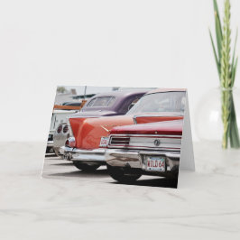 Cartão Notecard do Vintage American Classic Car Lover