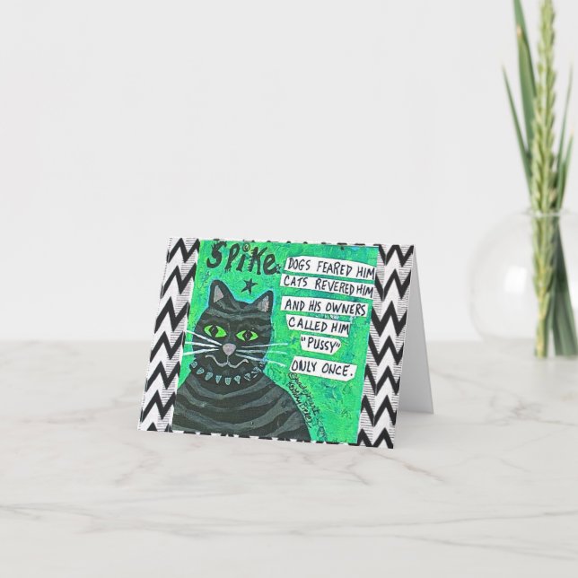 CARTÃO NOTECARD-DOGS TEMEU-O, GATOS REVERED O (Frente)