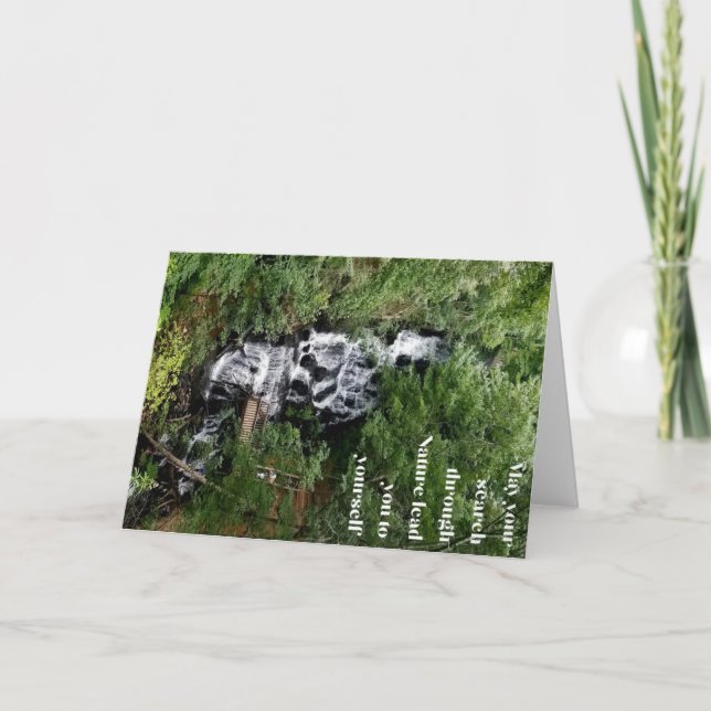 Cartão Notecard em cascata (Frente)