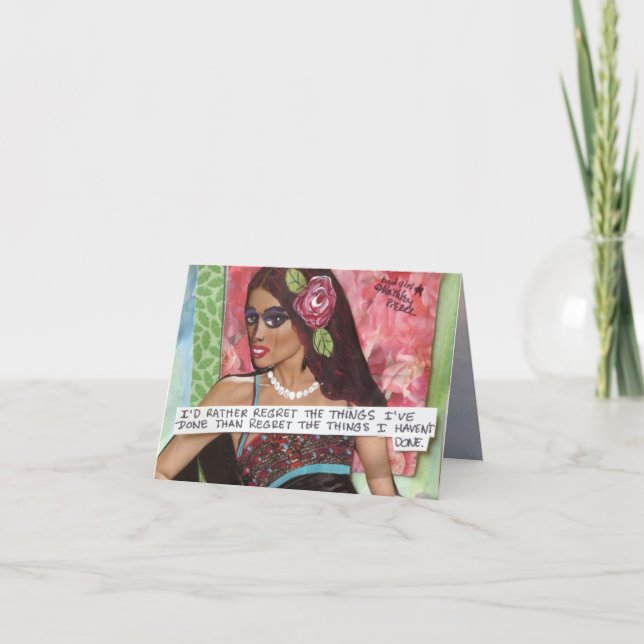 CARTÃO NOTECARD, EU ARREPENDERIA A PREFERENCIALMENTE DAS  (Frente)