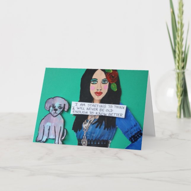 CARTÃO NOTECARD. EU COMEÇO A PENSAR (Frente)