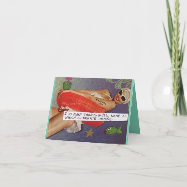 CARTÃO NOTECARD, FAÇO MUITAS COISAS BEM... (Frente)