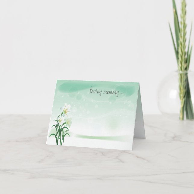 Cartão Notecard Floral Branca (Frente)