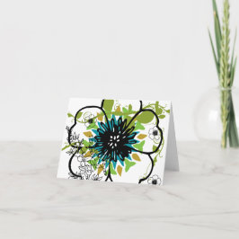 Cartão Notecard-Flowers-Floral 2