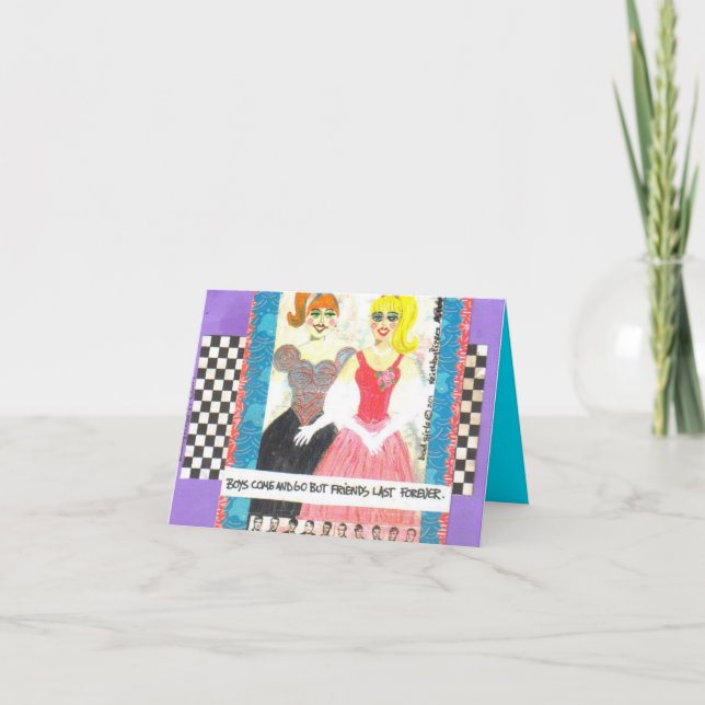 CARTÃO NOTECARD-FRIENDS DURAM PARA SEMPRE (Frente)