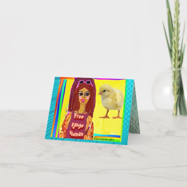 Cartão NOTECARD-Galope livre humano (Frente)