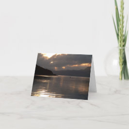 Cartão Notecard: Ilha do por do sol de Skye