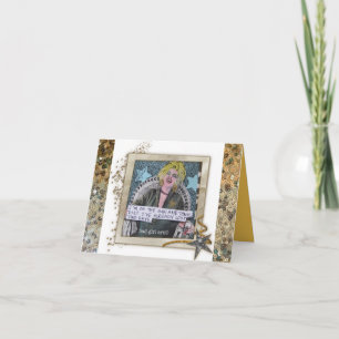 CARTÃO NOTECARD-I'M ON THE GIN AND TONIC DIET.