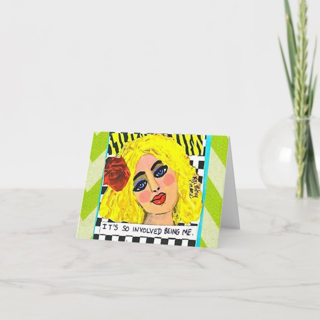 Cartão NOTECARD-IT é SER TÃO INVOLVIDO MIM (Frente)