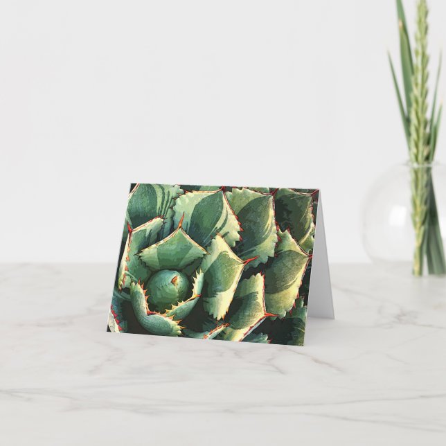 Cartão Notecard japonês da agave (Frente)