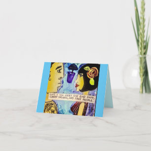 Cartão notecard-Life is too short for that food, cheap dr