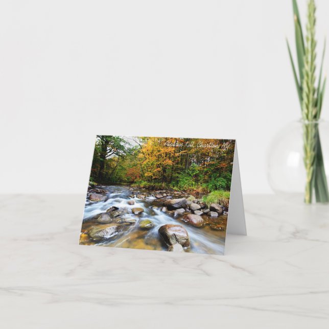 Cartão Notecard:  Matar de Alplaus, Charlton, NY (Frente)