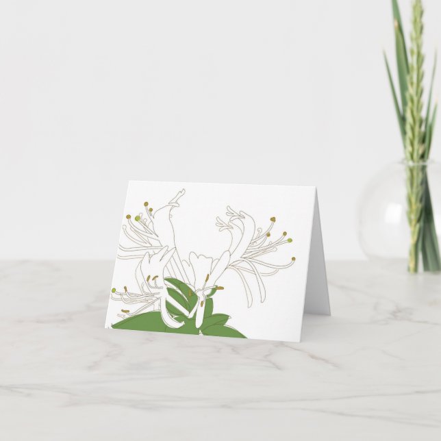 Cartão Notecard n.o 2 HONEYSUCKLE (Frente)