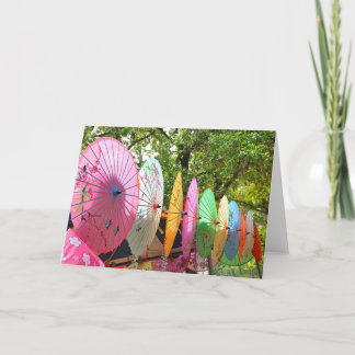 Cartão Notecard Parasol Japonês
