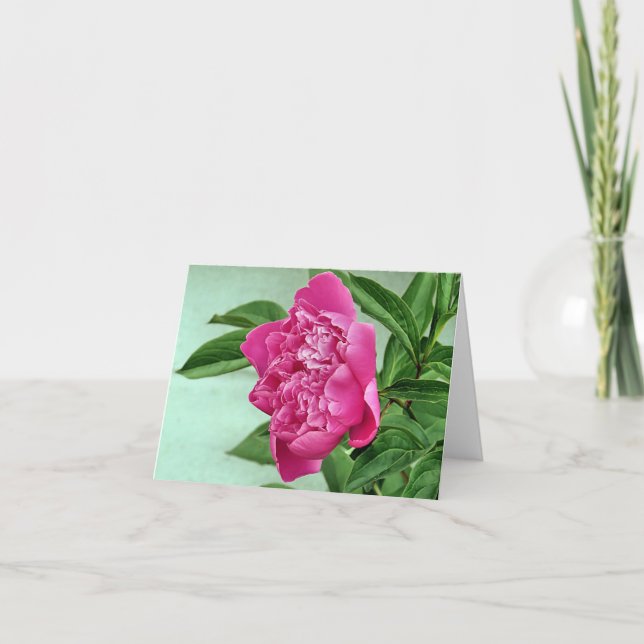 Cartão Notecard - Peony (Frente)