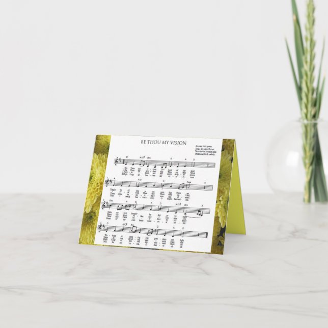 Cartão Notecard "Seja Você Minha Visão" (Frente)