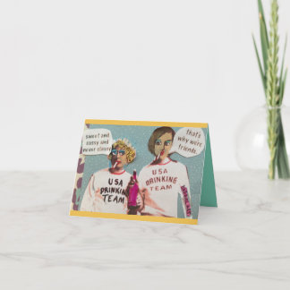 CARTÃO NOTECARD-SWEET E SASSY E NUNCA ELEGANTE