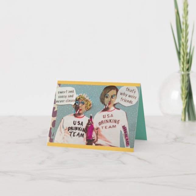 CARTÃO NOTECARD-SWEET E SASSY E NUNCA ELEGANTE (Frente)