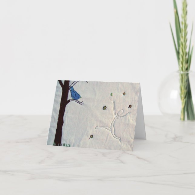 Cartão Notecard vazio da ornitologia (Frente)