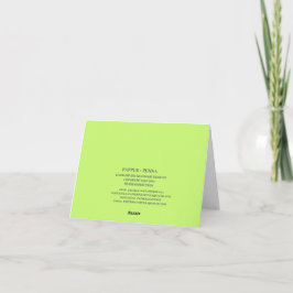 Cartão Notecard verde primavera Stone Barn