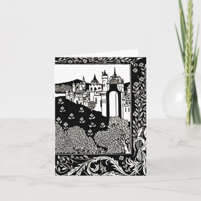Cartão Notecard-Vintage Ilustration-Aubrey Beardsley 14 (Frente)