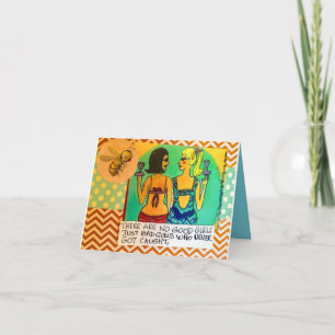 Cartão Notecards, não há garotas boas. Apenas Meninas Más