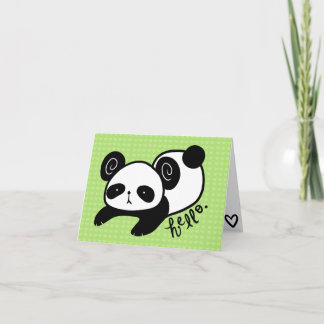 Cartão notecards preguiçosos do vazio da panda